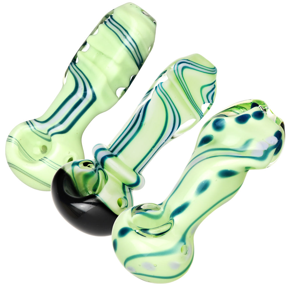 Pastel Swirled Glass Spoon Pipe | 4"